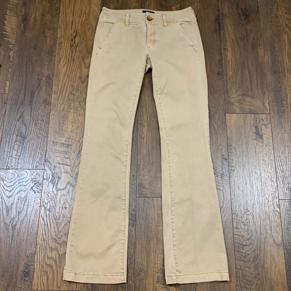 American Eagle Stretch Kick Boot Khaki Tan Pants